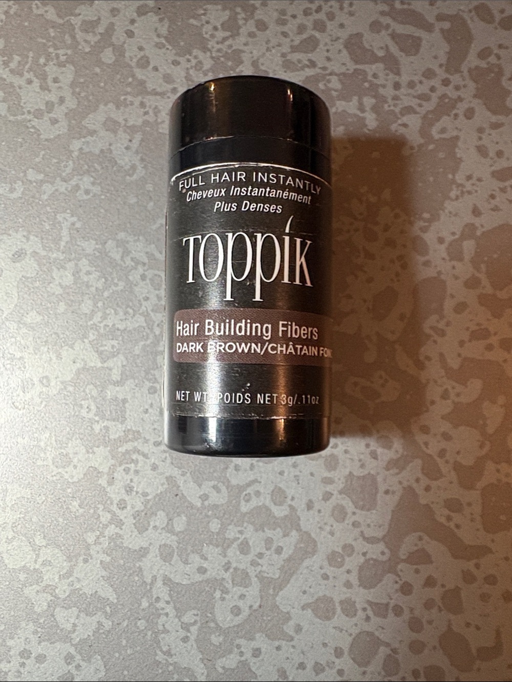 5 for $25 item 🌸 Toppik Hair Building Fibers - Dark Brown .11oz/3g travel size